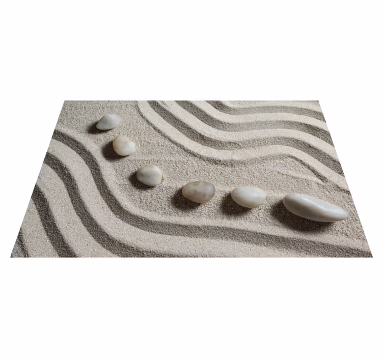 Vinylmatta badrum zen stig sand - Tenstickers