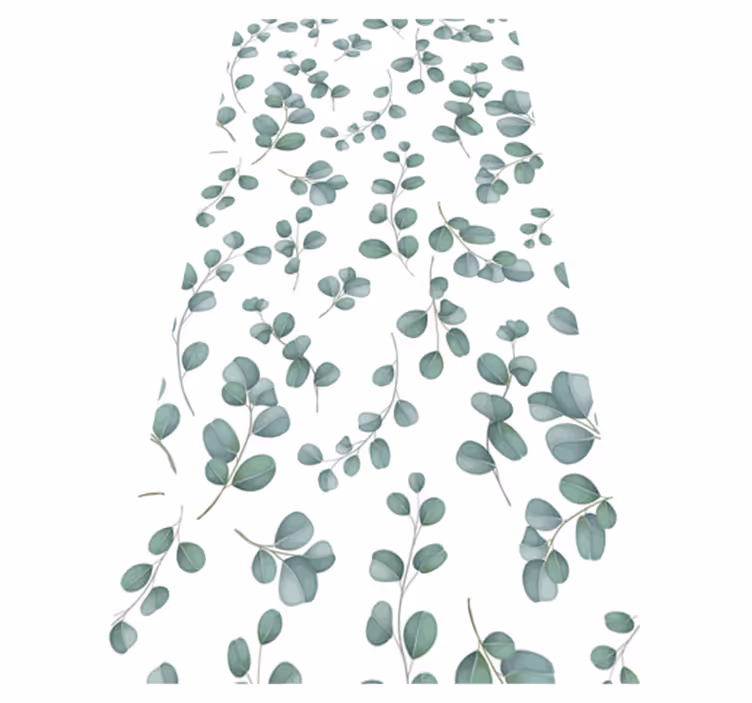 Vinylmatta blommor och växter eucalyptusdesign - Tenstickers