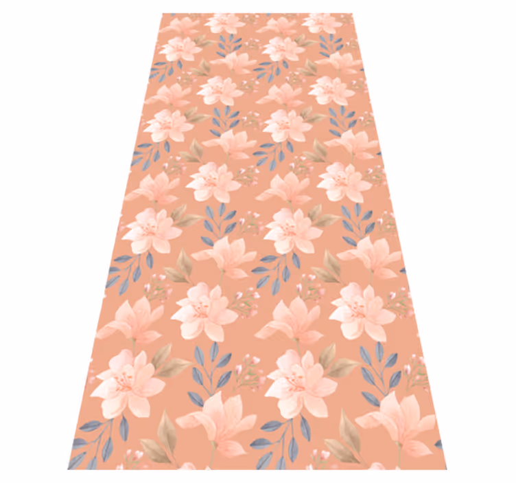 Vinylmatta blommor och växter blossom blommönster - Tenstickers
