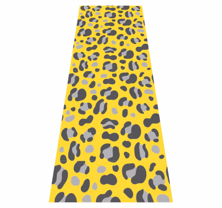 Vinylmatta djurtryck pantone leopardskinn - Tenstickers