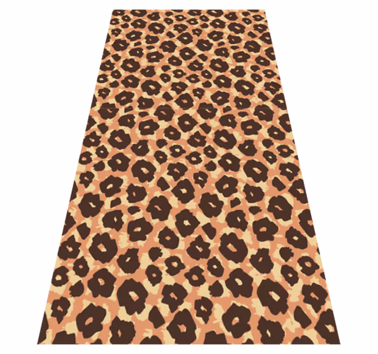 Vinylmatta djurtryck i sammetsliknande leopard - Tenstickers