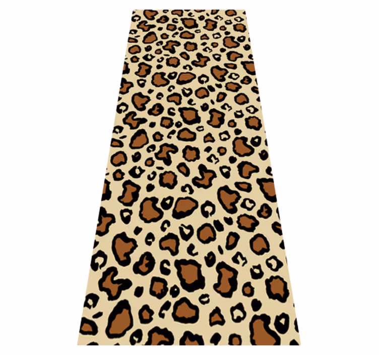 Vinylmatta djurtryck klassisk leopardmönster - Tenstickers
