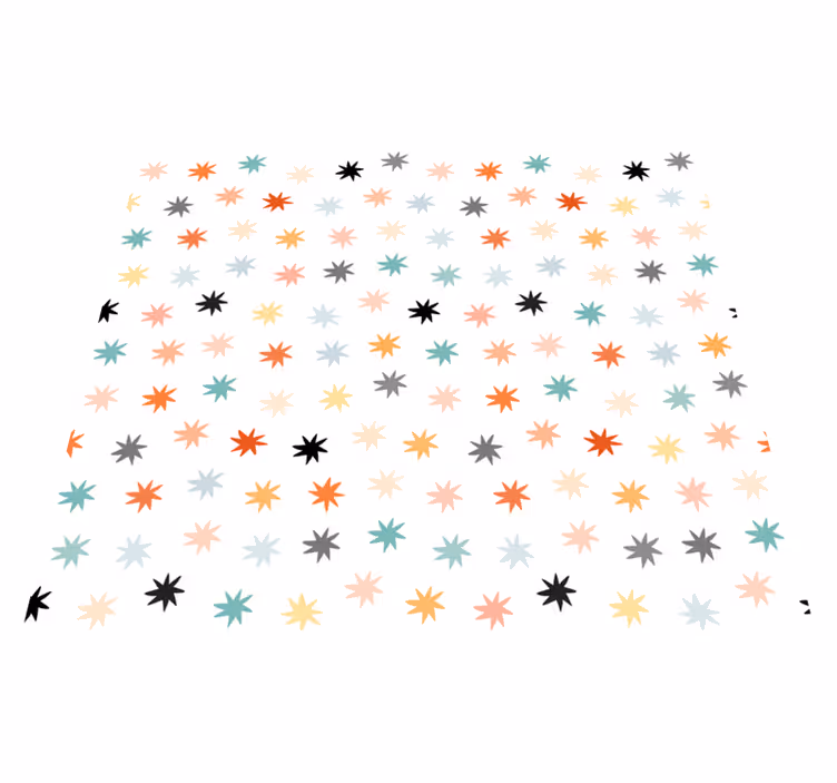 Vinylmatta stjärnor geometriskt stjärnmönster - Tenstickers