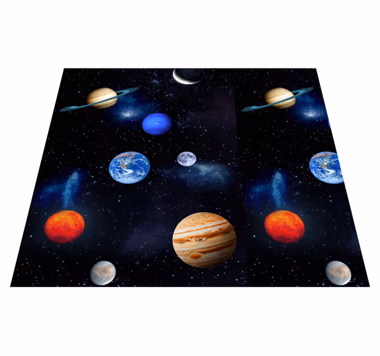 Vinylmatta stjärnor cosmos rymdplaneter - Tenstickers