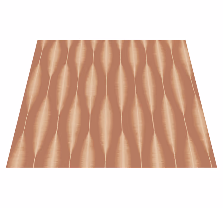 Vinylmatta geometrisk ikat kasuri mocha mousse - Tenstickers
