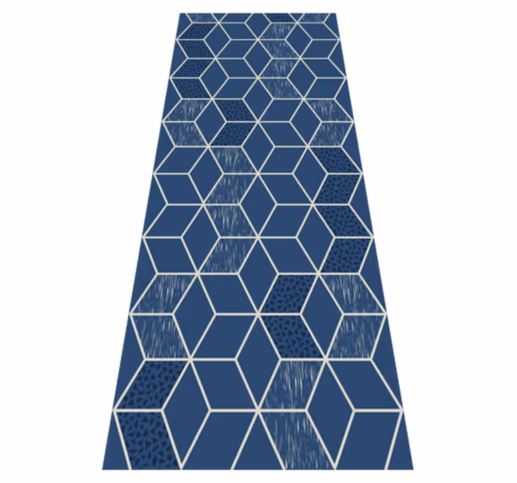 Vinylmatta geometrisk sliten vittoria - Tenstickers