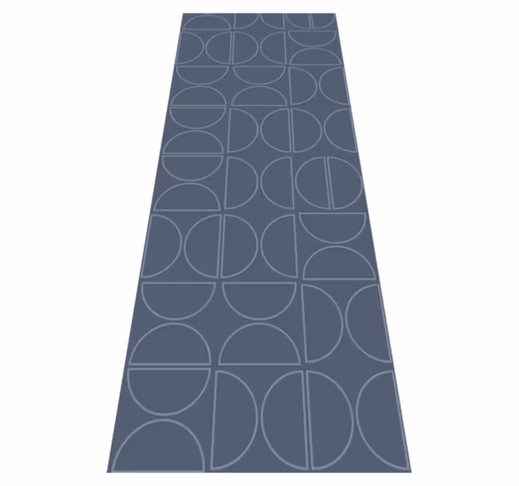 Vinylmatta geometrisk rasch symmetry curve - Tenstickers
