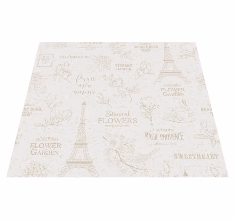 Vinylmatta sovrum i paris stil - Tenstickers