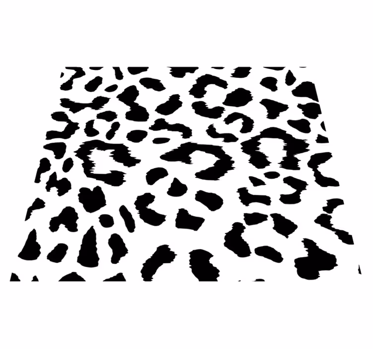 Vinylmatta sovrum leopard enkelt djurtryck - Tenstickers