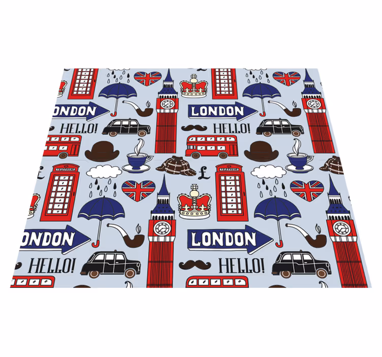 Vinylmatta sovrum bästa av brittiska london - Tenstickers