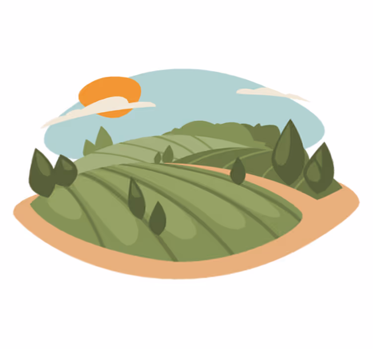 Vinylmatta natur fältdesign - Tenstickers