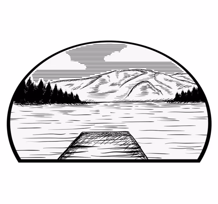 Vinylmatta natur husbil tallskog - Tenstickers