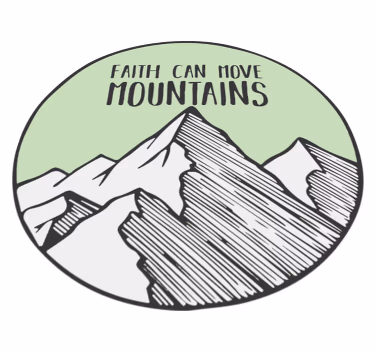 Vinylmatta natur tro kan flytta berg - Tenstickers
