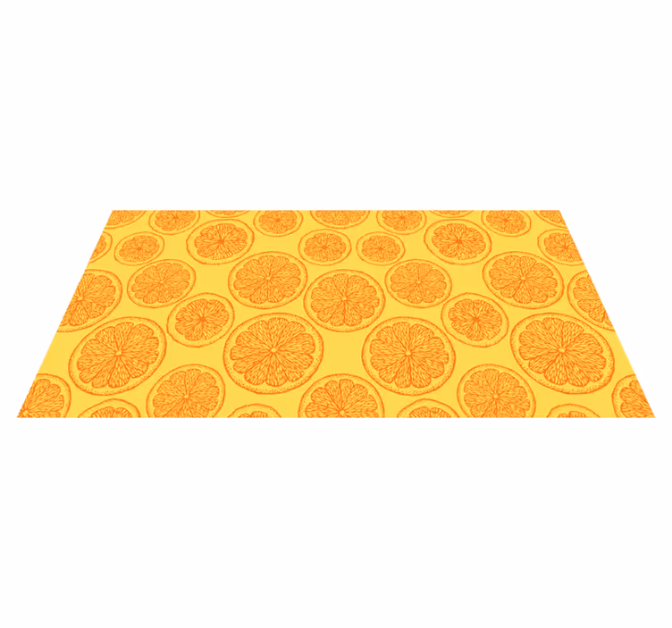 Vinylmatta natur citrusmotiv - Tenstickers