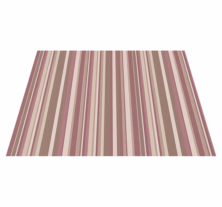 Vinylmatta sovrum randig rosa - Tenstickers