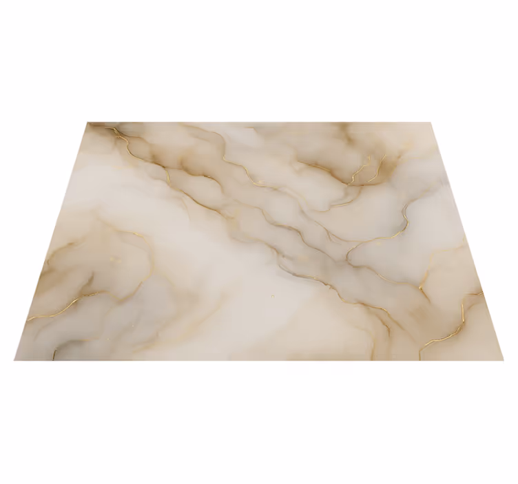 Vinylmatta sovrum marmor med guld - Tenstickers