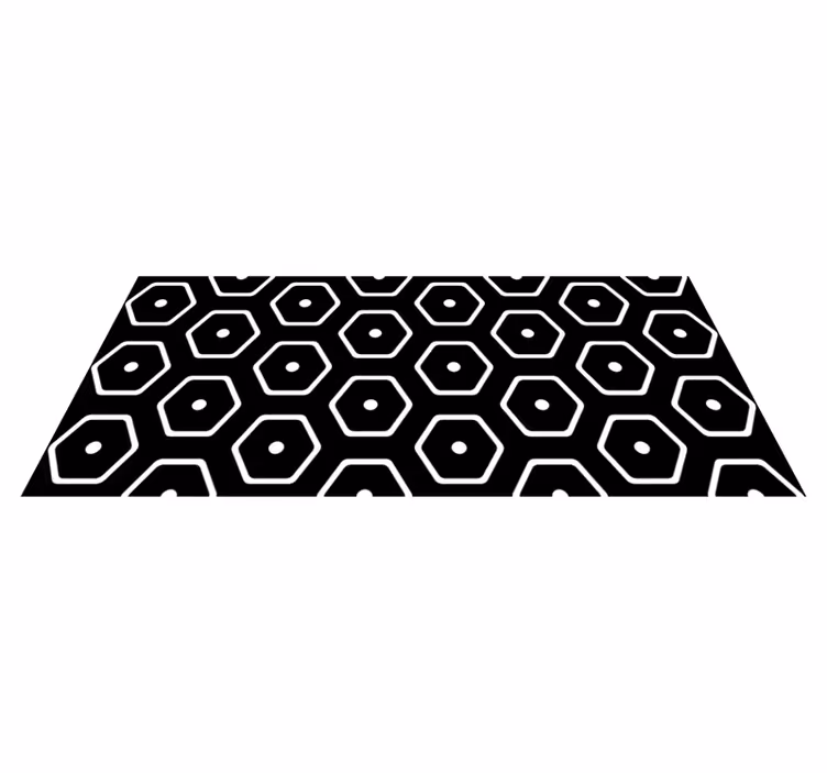 Vinylmatta geometrisk minimalistiskt mönster - Tenstickers