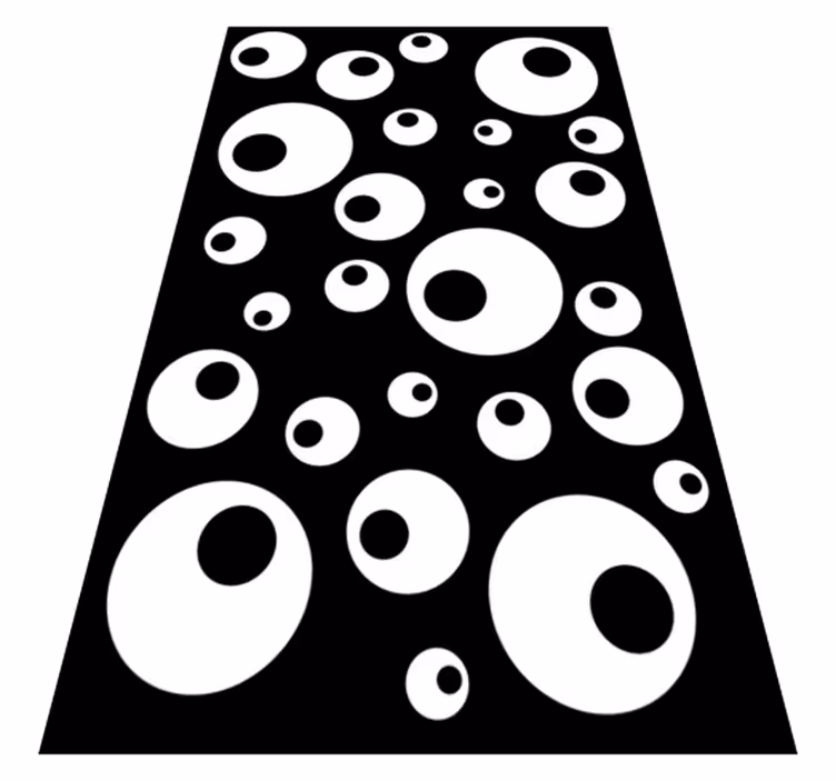 Vinylmatta geometrisk vattenpärlor - Tenstickers