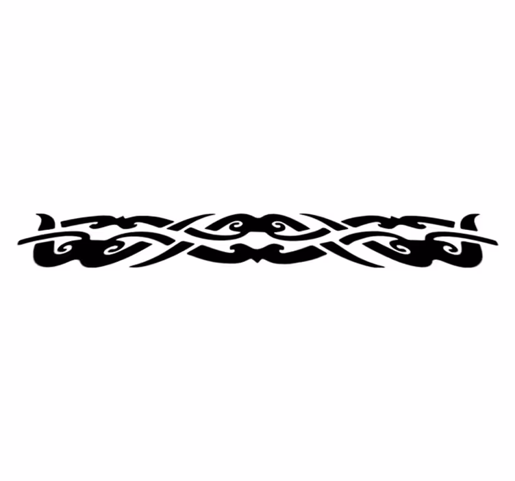Vinylmatta sovrum enfärgad tribal design - Tenstickers