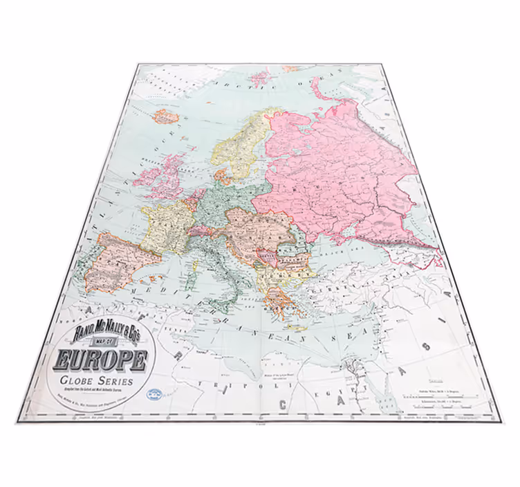 Vinylmatta världskarta europa 1900 - Tenstickers
