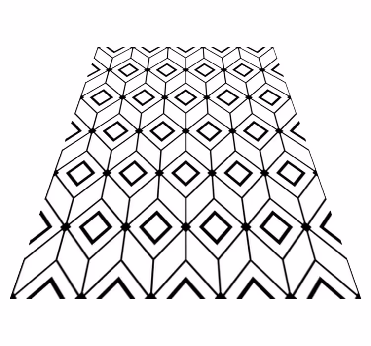 Vinylmatta geometrisk moderna diamantformer - Tenstickers