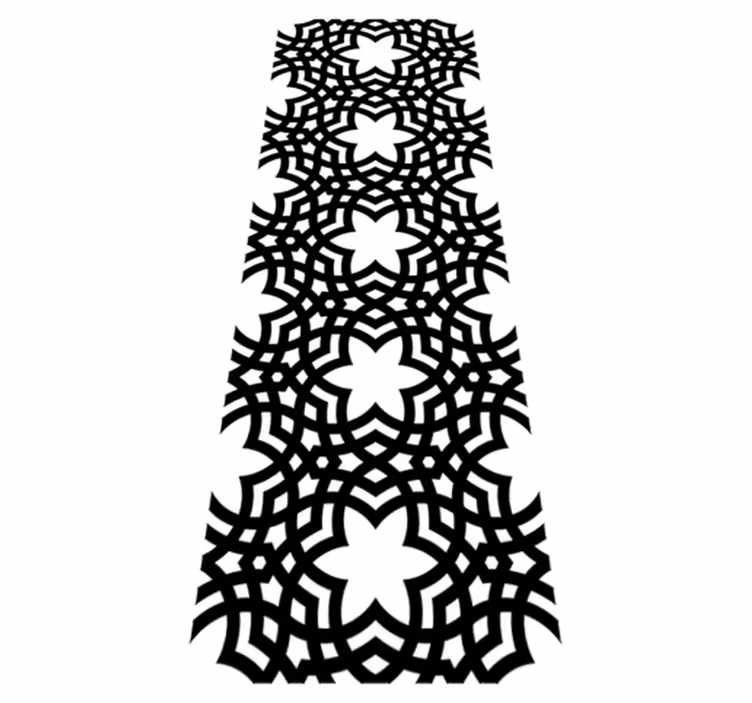 Vinylmatta badrum dekorativ saracena-textur - Tenstickers