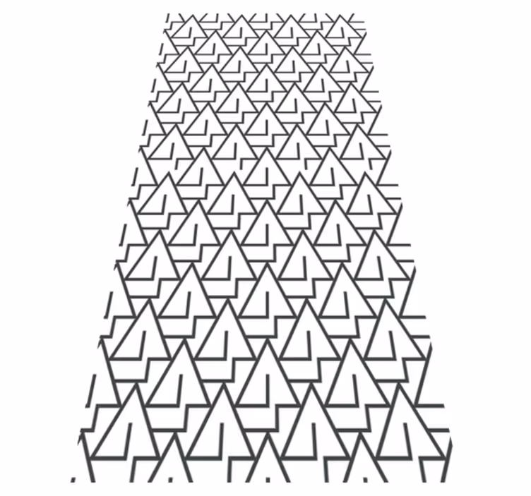 Vinylmatta badrum trianglar - Tenstickers