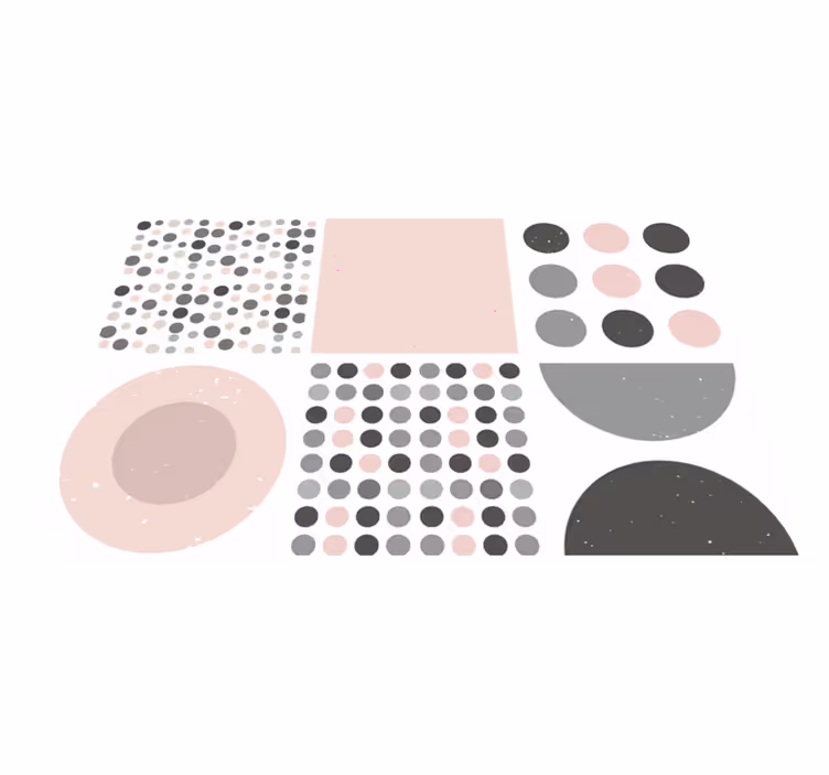 Vinylmatta badrum scandinavian rebekka plattor - Tenstickers