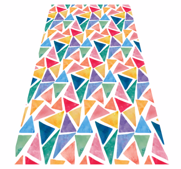 Vinylmatta kök geometrisk köksinredning - Tenstickers