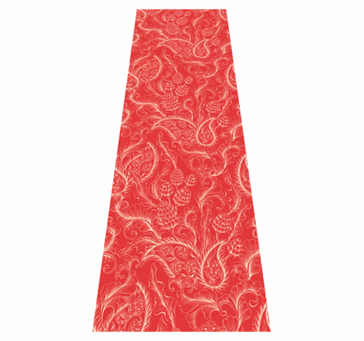 Vinylmatta kök paisley illustration kylskåp - Tenstickers