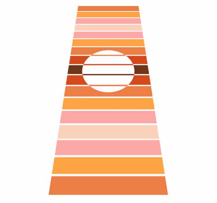 Vinylmatta kök 70-tals sol kylskåp - Tenstickers