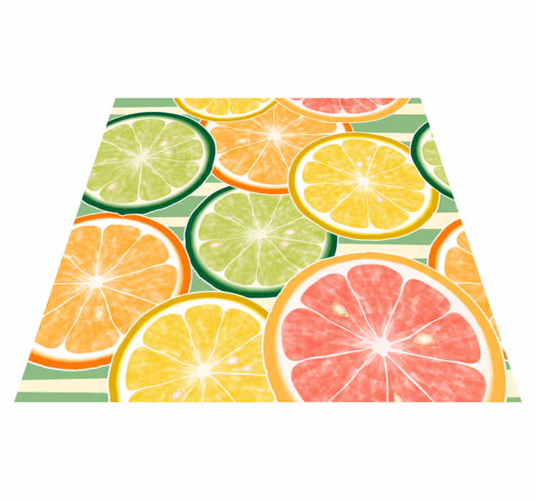 Vinylmatta kök citrus kakelstickers - Tenstickers