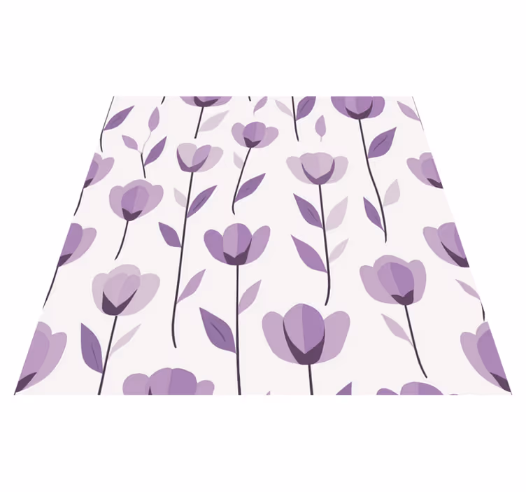 Vinylmatta kök med blommönsterdesign - Tenstickers