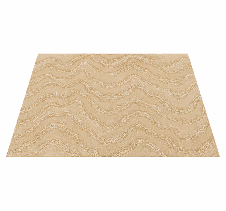 Vinylmatta sovrum beige och guld marmorsten effekt - Tenstickers