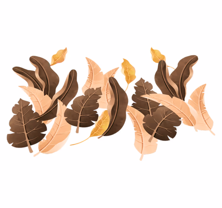 Vinylmatta sovrum savannah beige växter - Tenstickers
