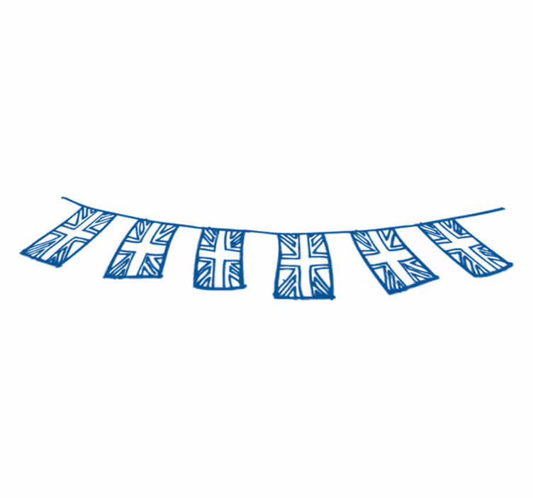 Vinylmatta sovrum banderoller storbritannien - Tenstickers