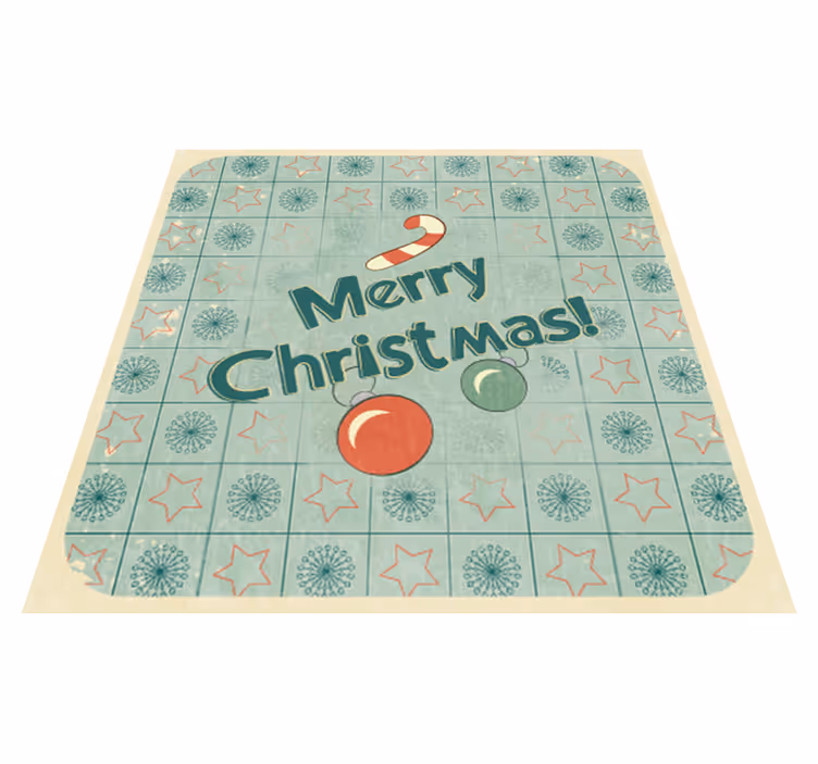 Vinylmatta sovrum dekoration skylt god jul - Tenstickers