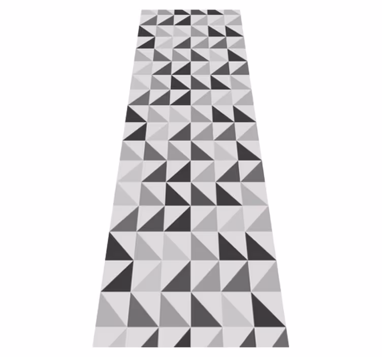 Vinylmatta studera geometriska trianglar - Tenstickers