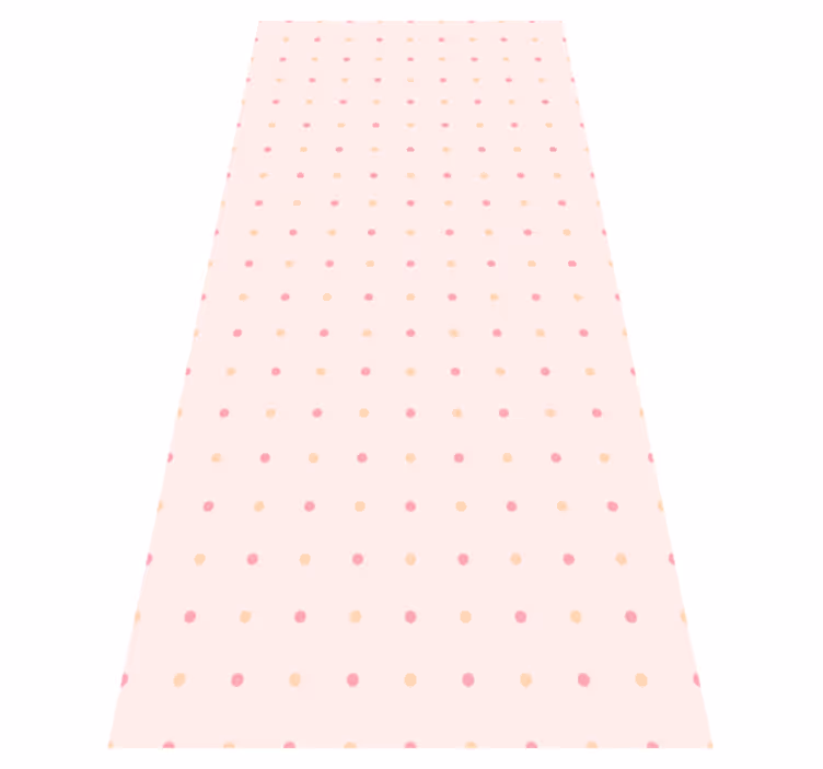 Dots rosa rosor vinylmatta sovrum - Tenstickers