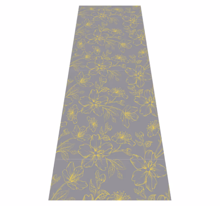 Vinylmatta sovrum pantone floral - Tenstickers