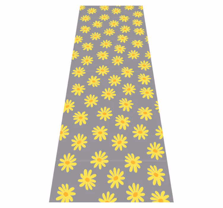 Vinylmatta sovrum pantone ringblomma - Tenstickers