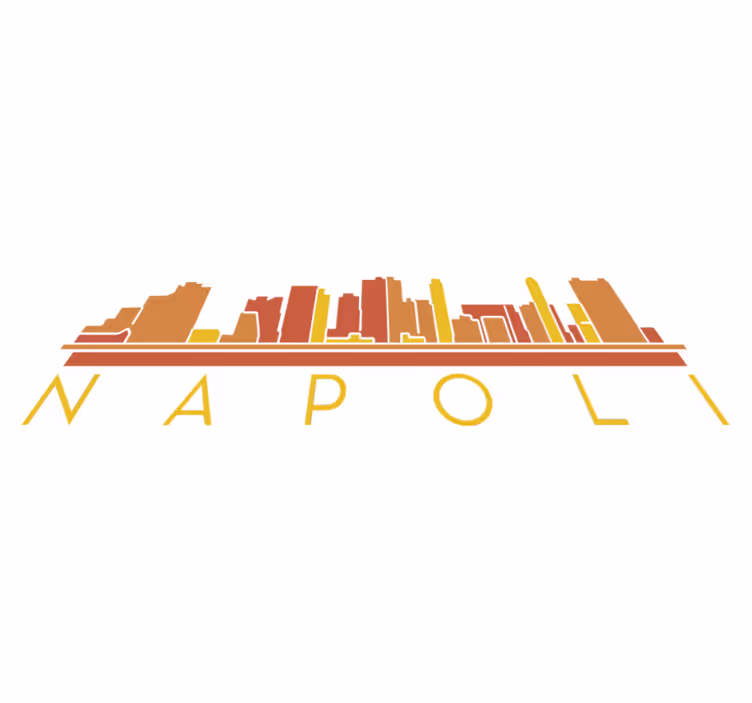 Vinylmatta sovrum napoli skyline - Tenstickers