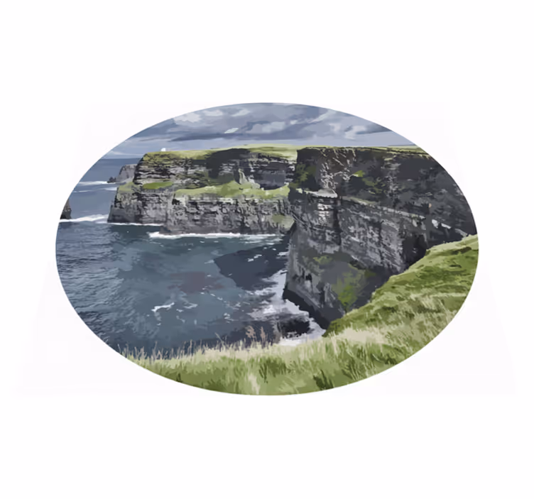 Vinylmatta sovrum irlands klippor - Tenstickers