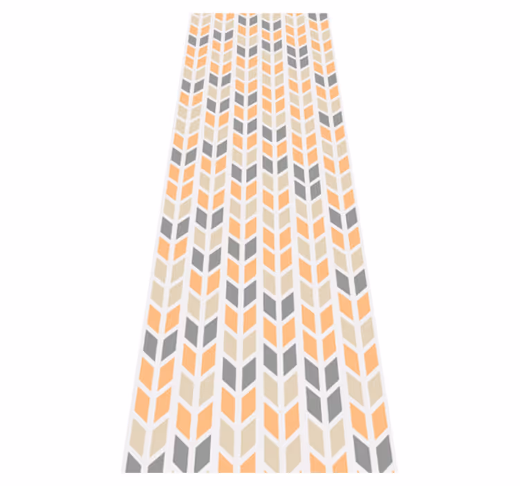 Vinylmatta scandinaviska nordiska geometriska blommor - Tenstickers
