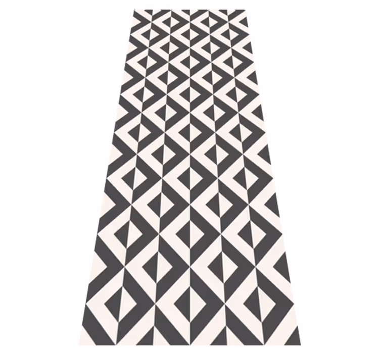 Vinylmatta scandinaviska nordisk geometrisk mono - Tenstickers