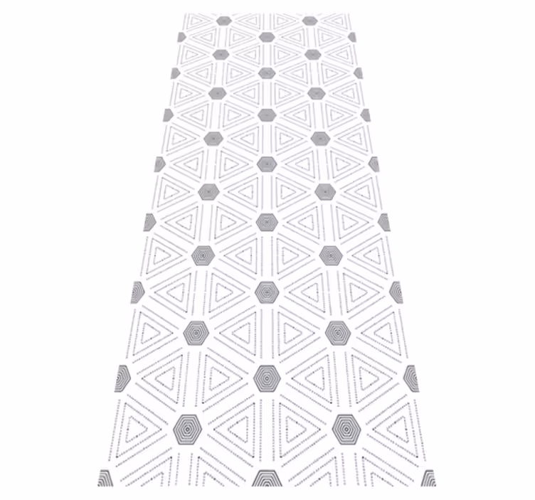 Vinylmatta scandinaviska nordiska geometriska trianglar - Tenstickers