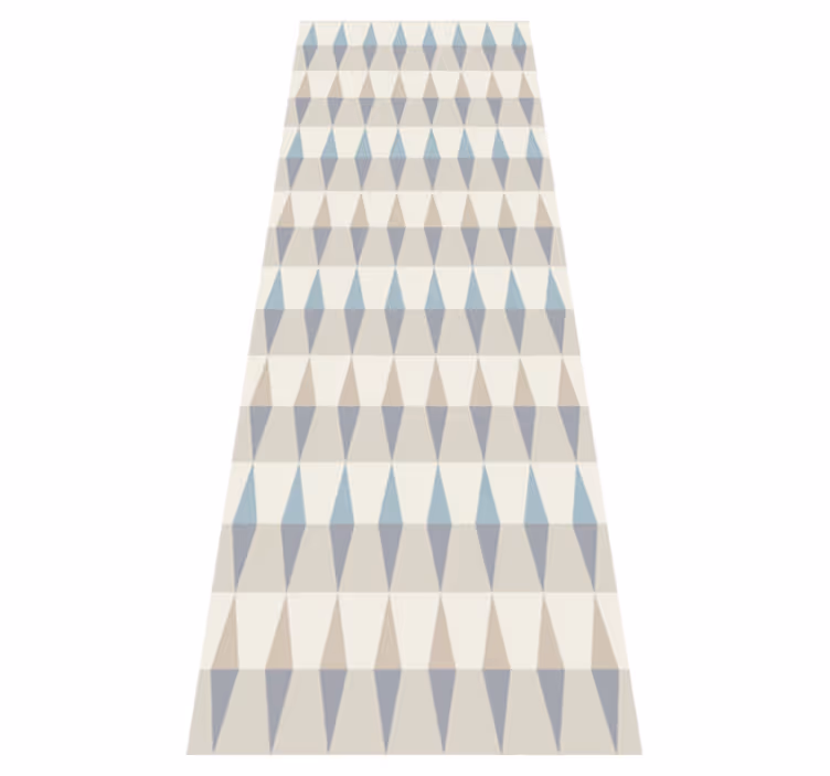 Vinylmatta scandinaviska nordisk geometrisk blå himmel - Tenstickers