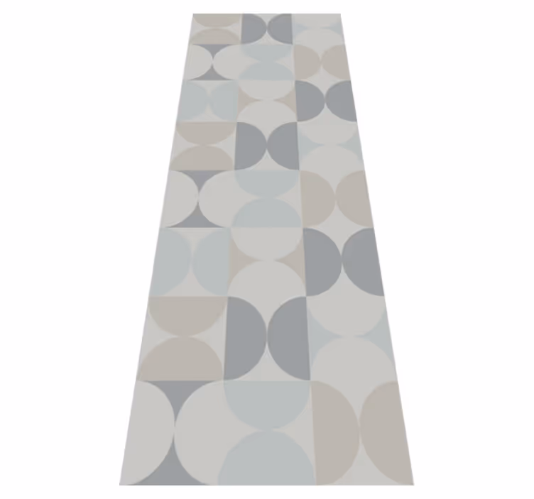 Vinylmatta scandinaviska pastellfärgad geometrisk mönster - Tenstickers