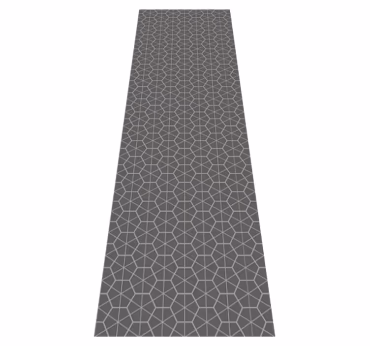 Vinylmatta scandinaviska minimaliskt hexagonmönster - Tenstickers