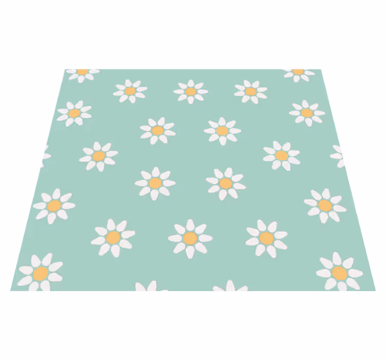 Vinylmatta natur barnblommor mönster - Tenstickers